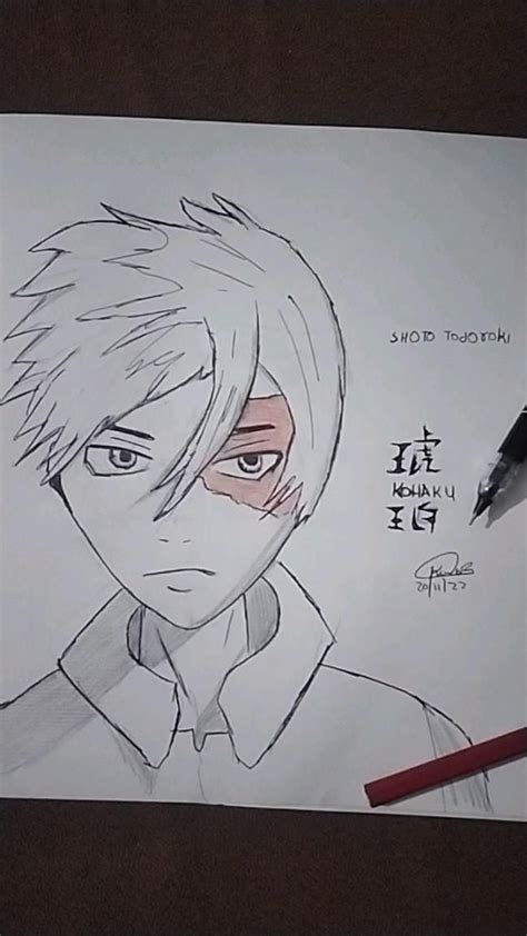 Shoto Todoroki Easy Art Drawing Manga Drawing Drawings Manga Artist