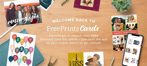 Welcomeback | FreePrints Cards App for iOS & Android