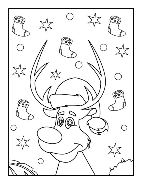 Livre de coloriage de Noël pour les enfants Vecteur Premium