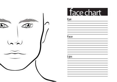 Male Makeup Face Chart Saubhaya Makeup