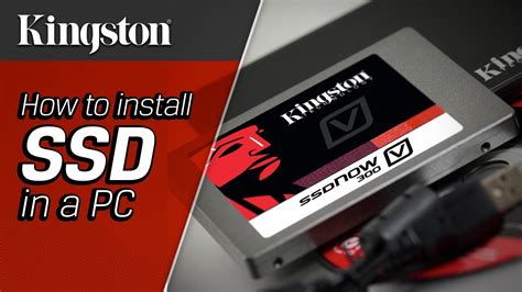 How To Install Ssd In Pc Kingston Technology Youtube