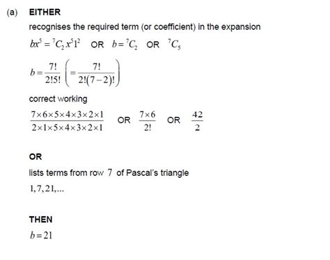 Ib Math Analysis And Approaches Questionbank Topic Sl 19 The Binomial Theorem Sl Paper 1