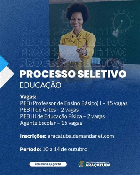 Ara Atuba Realiza Processo Seletivo Na Rea De Educa O Atanews