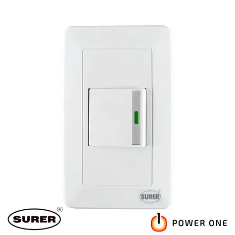 Surer Gang Luminous Way Switch Flush Type Aura Series