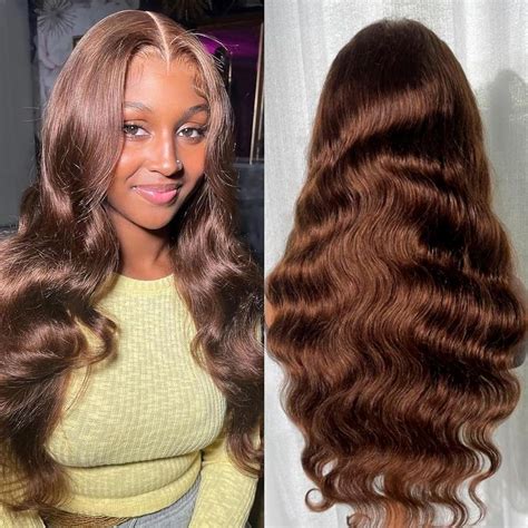 Soul Lady 13x6 Chocolate Brown Lace Front Wigs Human Hair