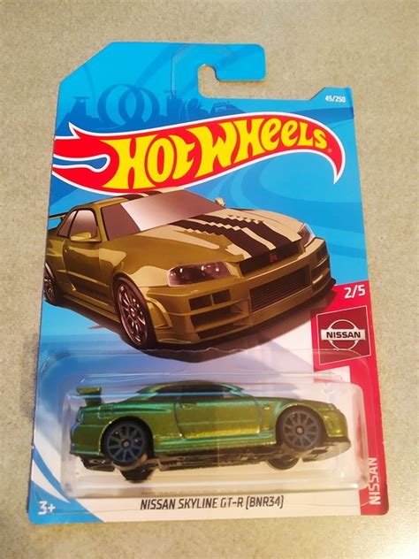 Hot Wheels Nissan Skyline GT R BNR34 Długa karta 11599154681 oficjalne archiwum Allegro