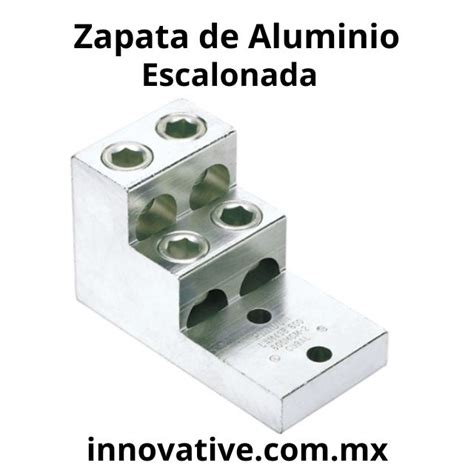 Zapata De Aluminio Escalonada De 4 Entradas Vertical