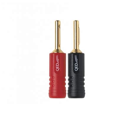 Qed Screwloc Abs 4mm Gold Plated Banana Plugs Joe Audio