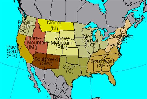 The old USDA Forest Service regions. | Download Scientific Diagram