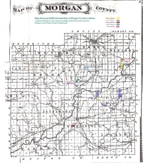 Map Of Morgan County Indiana - Map Of West