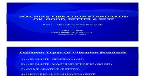 Pdf Machine Vibration Standards Part 2 Absolute General Dokumen