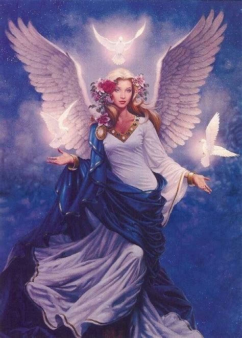 Pin By Sandra On Angels Archangel Haniel Angel Pictures Angel Painting