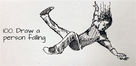 Draw A Person Falling Альбомы для рисования Рисунки Легкие рисунки