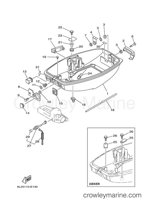 Bottom Cowling Outboard Hp Esh Crowley Marine