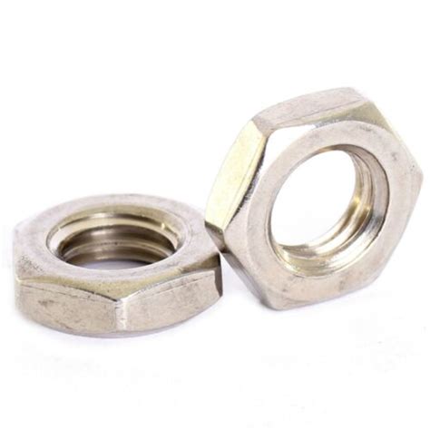 M2 M2 5 M3 M4 M5 M6 M8 M10 M12 Stainless Half Lock Nuts Hex Thin Nut Ebay