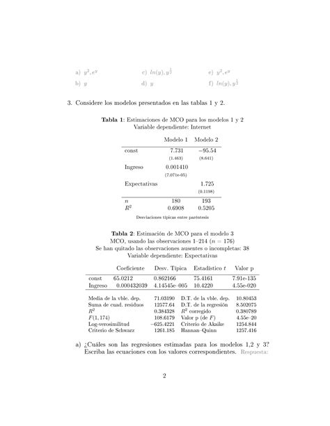 SOLUTION Econometr A Gu A De Ejercicios 1 Studypool