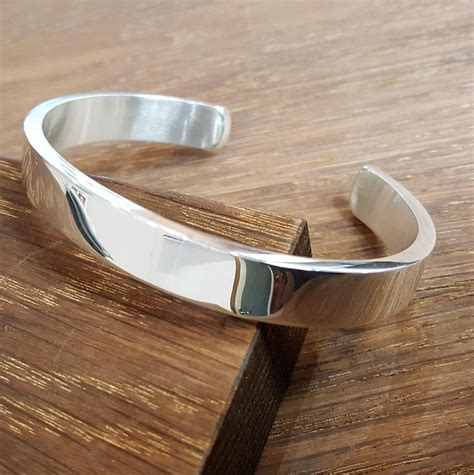 Cuff Bracelet Mens Silver Hotsell