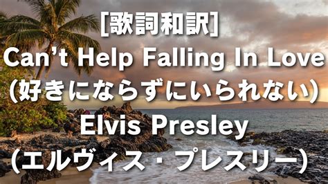 歌詞和訳 Cant Help Falling In Love好きにならずにいられないelvis Presley エルヴィス・プレスリー キャントヘルプフォーリングインラブ