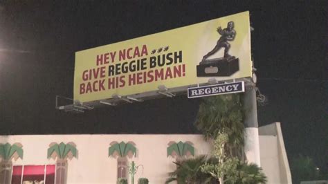 Billboard Campaign Calls For Return Of Reggie Bushs Heisman Trophy R Cfb