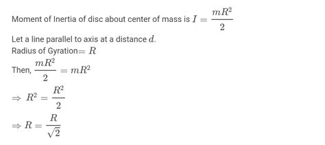 29 Vidyalankar Neet Physics 7 The Radius Of A Gyration Of A Ring