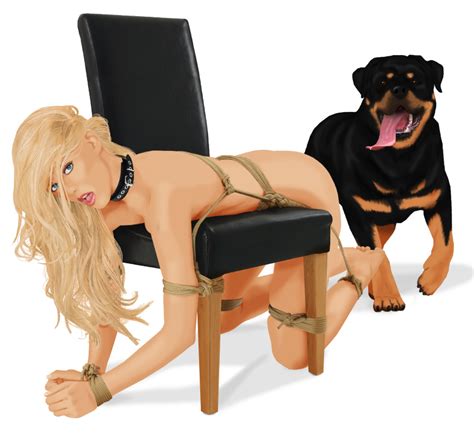 Rule 34 Bestiality Blonde Hair Blue Eyes Bondage Cringer990 Dog Doggy