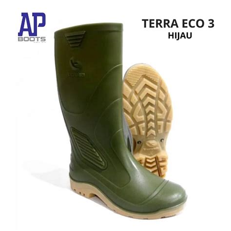 Jual BISA COD AP Terra Eco 3 Hijau Sepatu Boot Panjang AP Boots