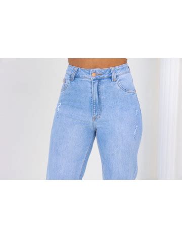 Cal A Jeans Cropped Mom Feminina Revanche Chiapas Roupas Atacado Revanche