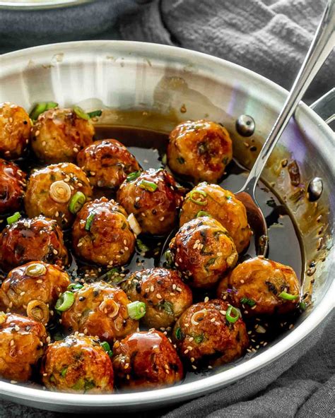 Teriyaki Chicken Meatballs Jo Cooks