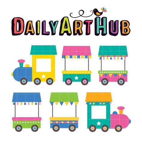 Cute Train Collection Clip Art Set – Daily Art Hub – Free Clip Art Everyday