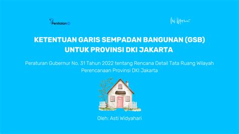 Ketentuan Garis Sempadan Bangunan Gsb Dki Jakarta Pergub No 31