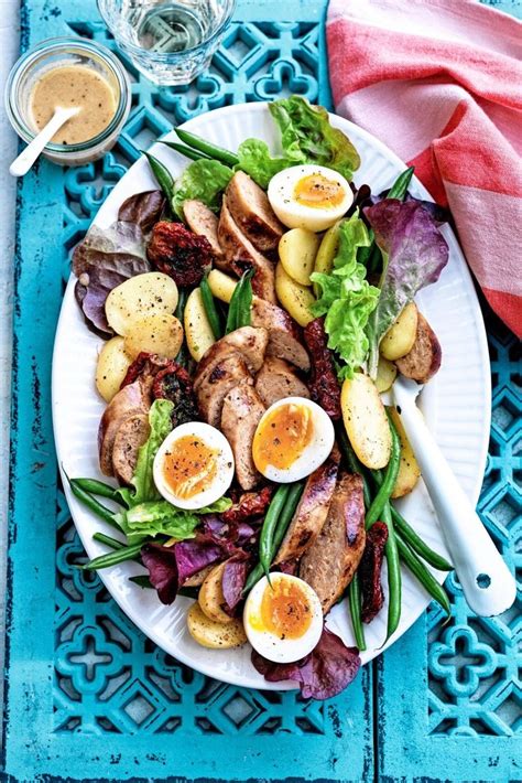 Salade niçoise met kippenworst Recept Kippenworst Salade niçoise