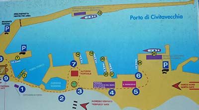 Civitavecchia Port Map | Rome for Visitors