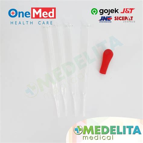 Jual Glass Pipette Rubber Pipet Kaca Panjang Pipet Tetes Onemed