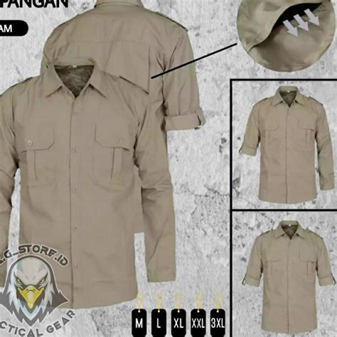 Jual Best Seller Seragam Baju Kemeja Lapangan Tactical Panjang Trans TV