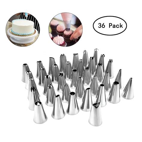 Pcs Set Russian Stainless Steel Icing Piping Nozzles Tips Pastry Cake