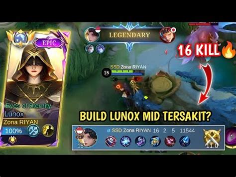 Kill Build Lunox Mid Paling Recomend Gameplay Lunox