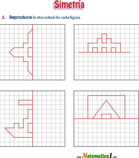 Em Geral Imagen Ejercicios De Ejes De Simetria Para Primaria Para