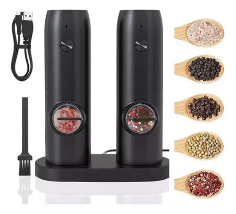 Moedor De Pimenta Eletrico Recarregavel - Moedor Elétrico Automático De Pimenta Recarregável Usb | Parcelamento ...