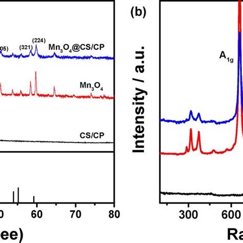 XPS Survey Spectra Of Mn3O4 CS CP A And Highresolution C 1s B Mn