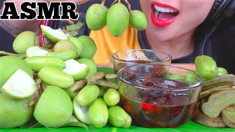 Asmr Sour Fruits Mango Tamarind Taling Pling Mouth Watering Eating