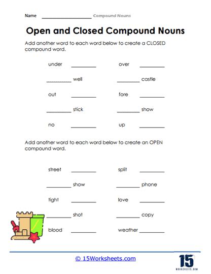 Compound Nouns Esl Worksheet By Kosamysh