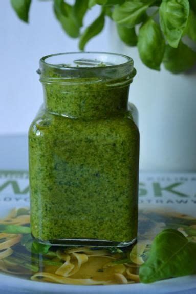 Domowe Pesto Z Bazylii Recipe Pesto Mason Jars Jar