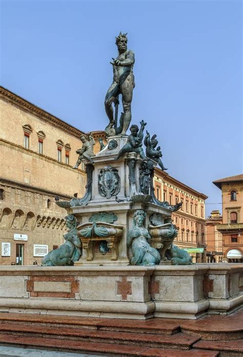 Fountain of Neptune, Bologna Stock Photo - Image of destination ...