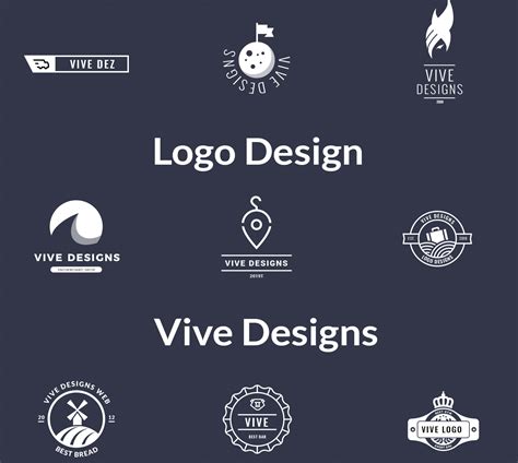 Logo Design 9 Concepts - Vive Designs