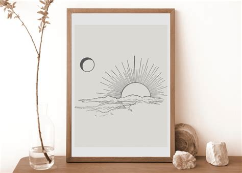 Celestial Wall Art Printable - Etsy