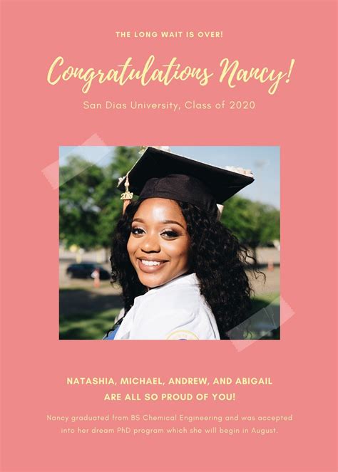 Graduation Announcement Template Atelier Yuwa Ciao Jp