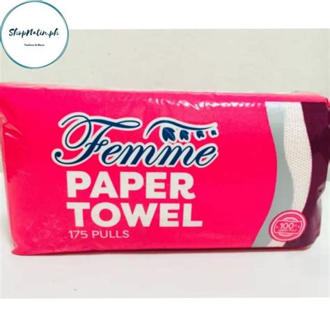 Femme Interfolded Paper Towel Sheets Single Ply High Quality