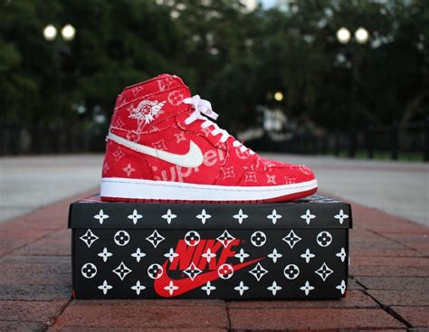 Supreme Louis Vuitton Air Jordan Custom Sneaker Bar Detroit