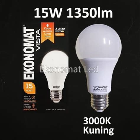 Jual Lampu LED Ekonomat VISTA 1350lm 15W Kuning 3000K 15Watt 15 W