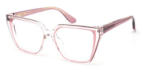 Verne Square Pink Glasses For Women Lensmart